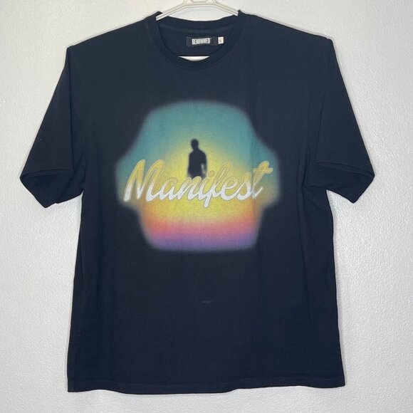 Renowned Manifest tee shirt black size large pre owned good condition - Picture 3 of 9